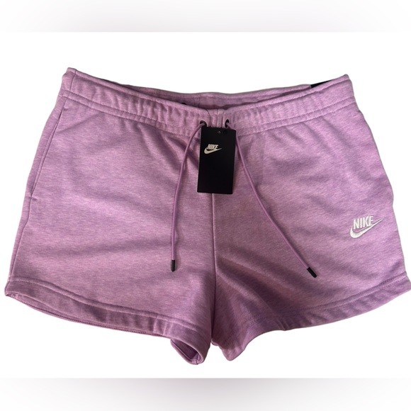 Nike Pants - Nike NWT Womens Essential Fleece Purple Shorts Large